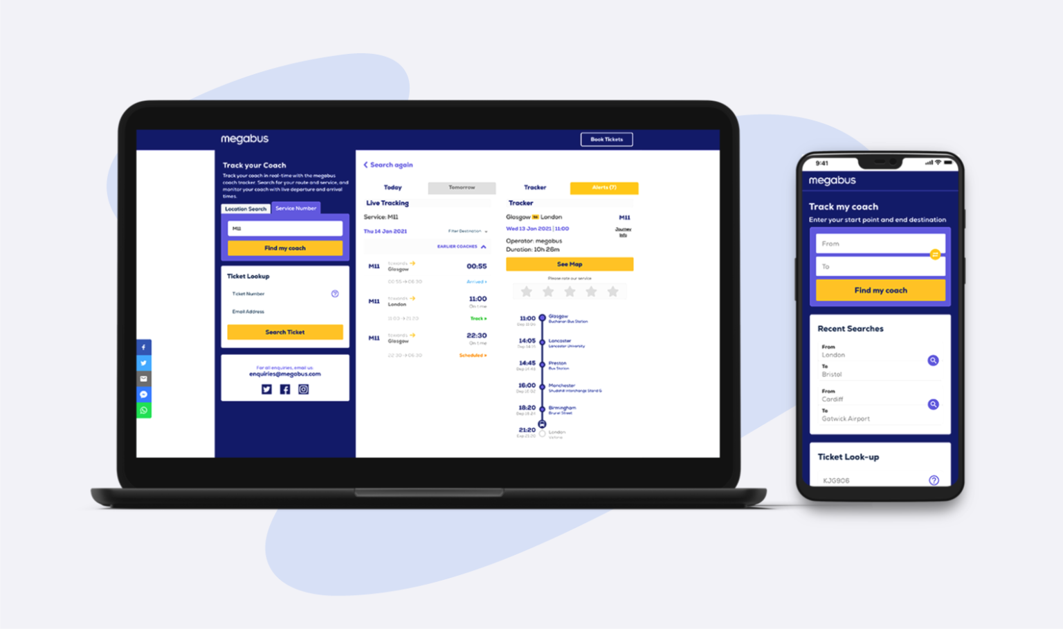 uTrack release CoachTracker for Megabus UK uTrack Software Solutions